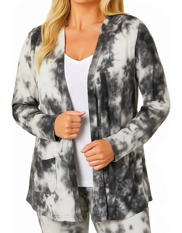 Tie Dye Open Cardigan