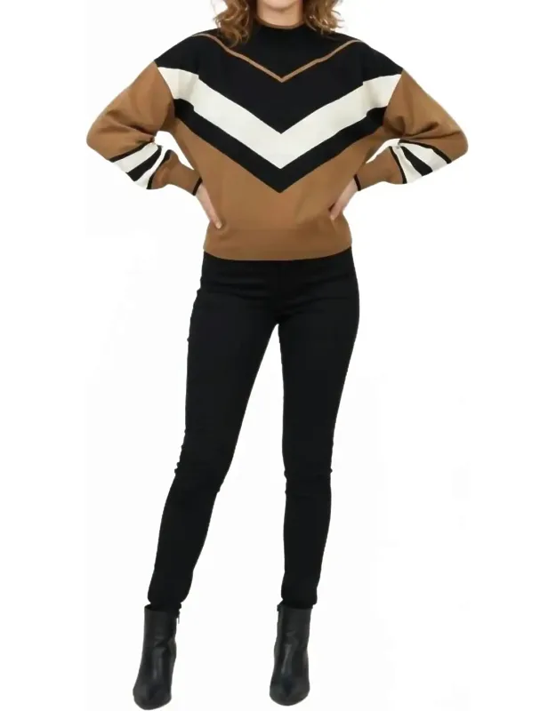 Mock Neck Knit Sweater