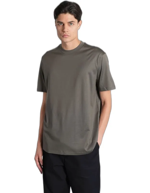 T-shirt In Wool And Polyester