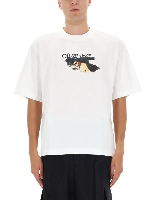 T-shirt With Logo, 100% Cotton