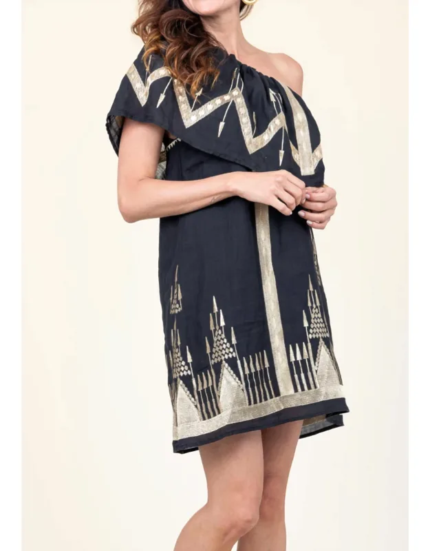 One Shoulder Ruffle Dress