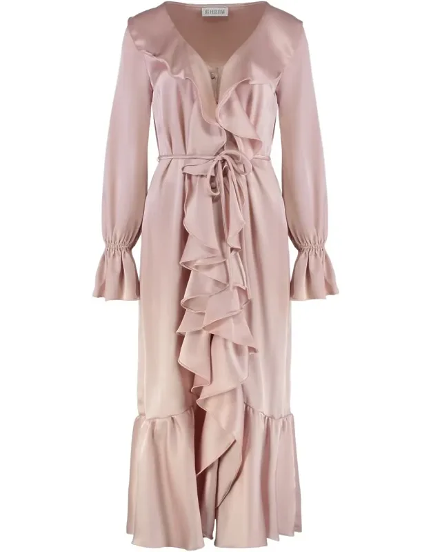 Midi Dress With Ruffles