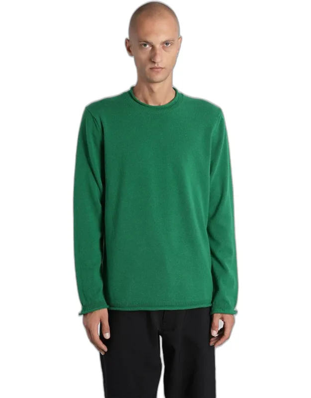 Knitwear With Round Neck And Long Sleeves