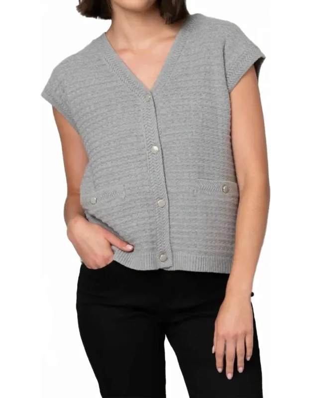 V-neck Jacquard Sweater