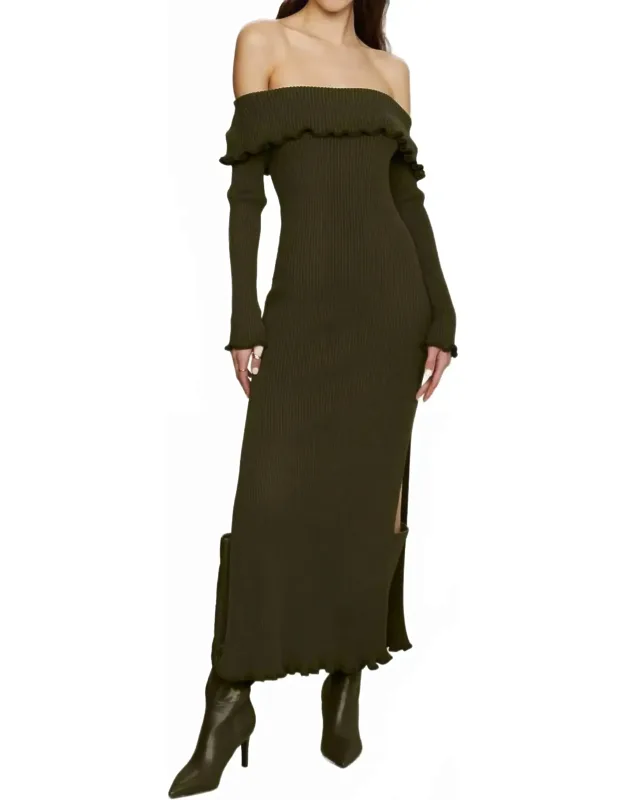 Meadow Lettuce Edge Midi Dress