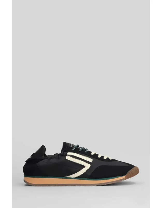 Sneakers With Fabric And Laces