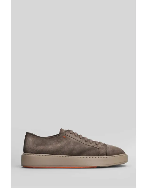 Godfrey Sneakers In Suede With Embossed Logo