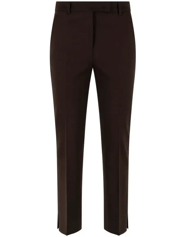 Straight-leg Mid-rise Wool Tailored Trousers