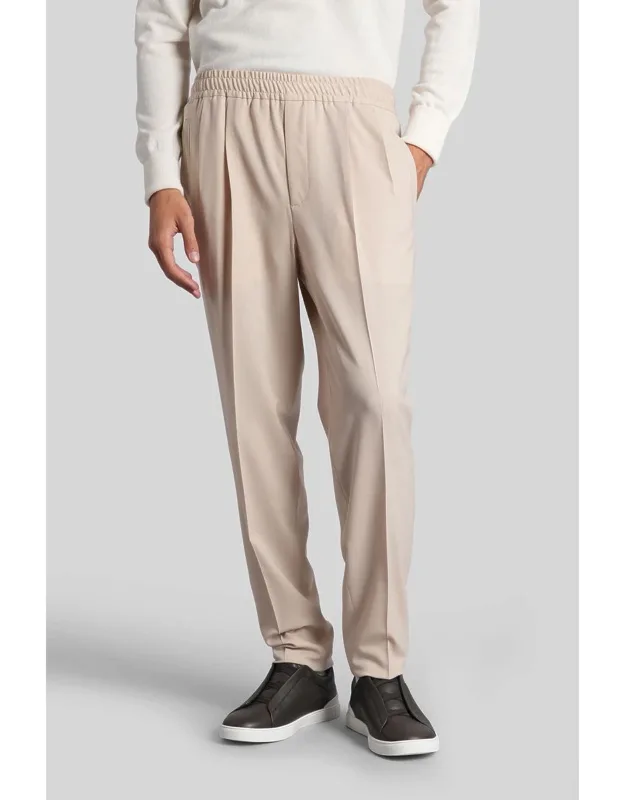 Pants With Waist Elastic Band And Side Pockets