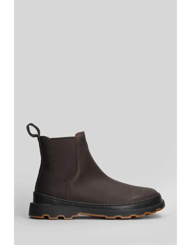 Brutus Ankle Boots - Slip On Round Toe
