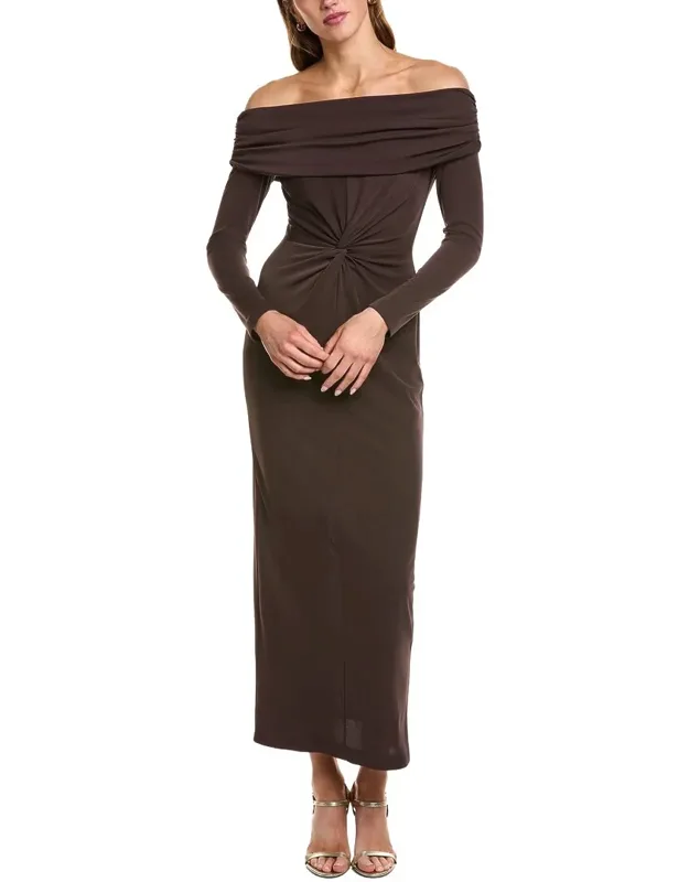 Off-the-shoulder Midi Dress