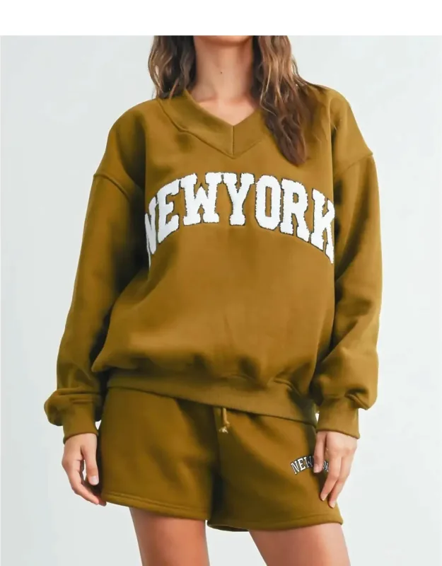 V-neck Sweatshirt