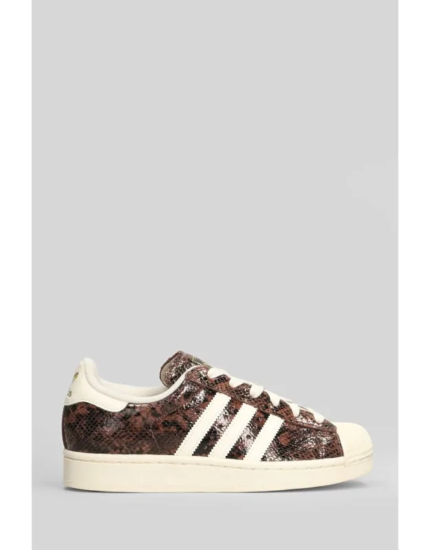 Superstar Ii Sneakers In Leather With Animalier Pattern