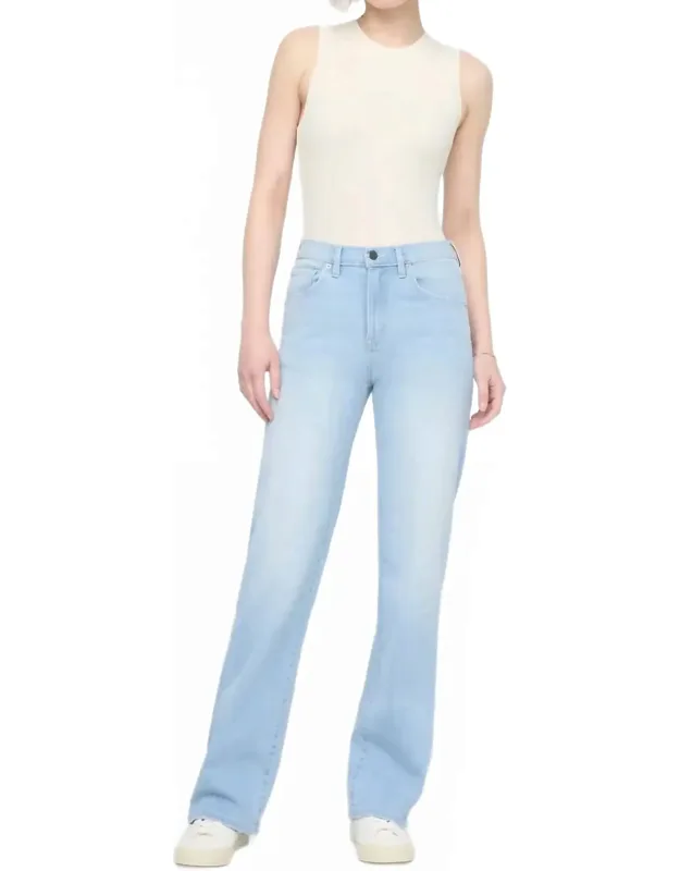 Performance Denim High Rise Straight Jeans