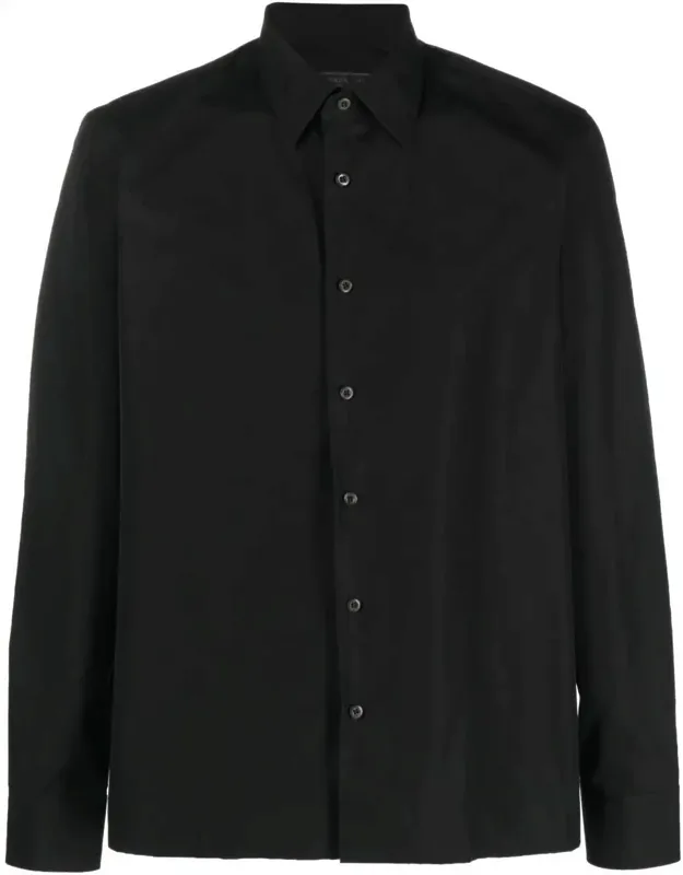 Straight-cut Cotton Shirt