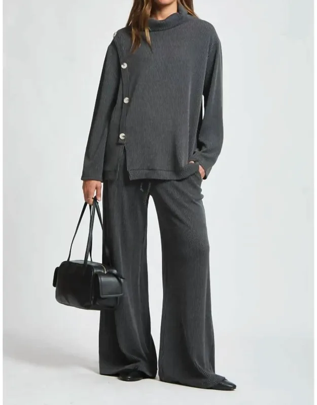 Cowl Ribbed Pants