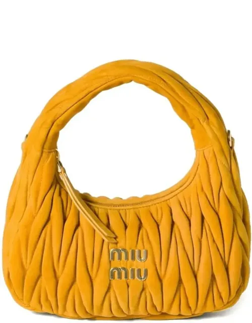 Small Wander Matelassé Suede Bag