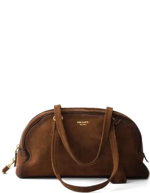 Bowling Medium Suede Bag