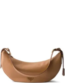 Demi-lune Large Leather Shoulder Bag