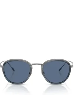 Giorgio Armani Sunglasses Rounded Grey Metal Ar6068