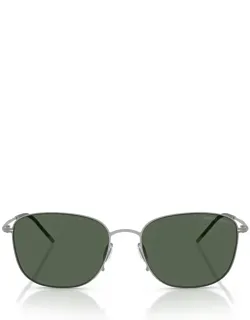 Giorgio Armani Squarish Grey Metal Sunglasses