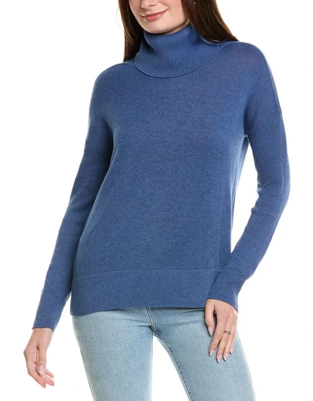 Boxy Turtleneck Cashmere-blend Sweater