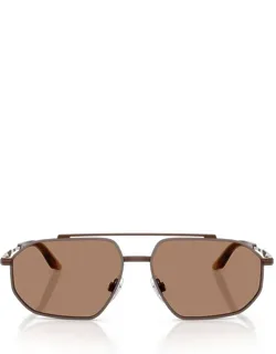 Dolce & Gabbana Eyewear Sunglasses Dg2328 133673 Brown / Matte Brown Metal Italy