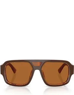 Dolce & Gabbana Eyewear Sunglasses Aviator Brown Acetate Italy