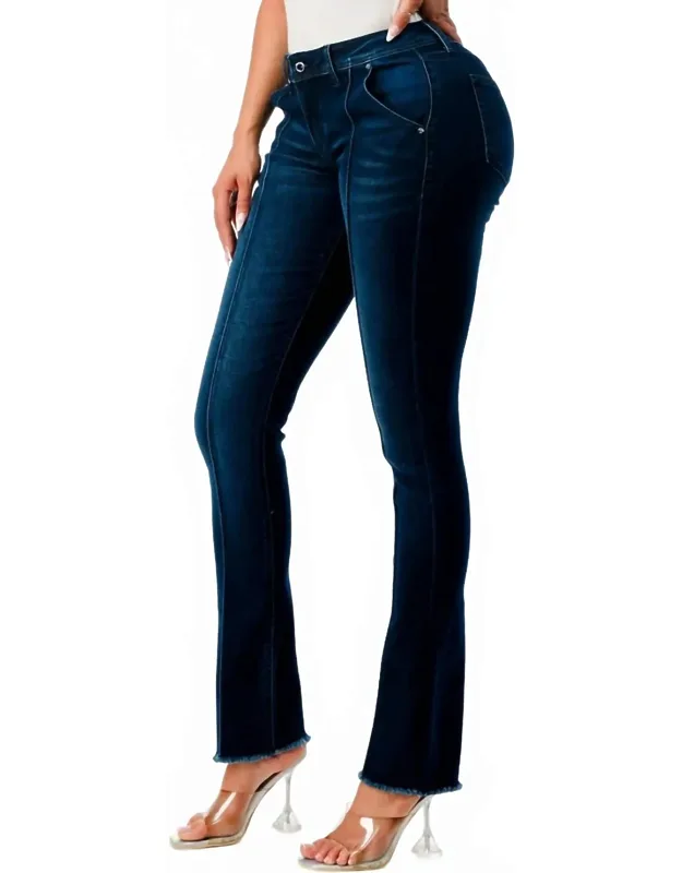 Mid-rise Center Seam Denim Jeans