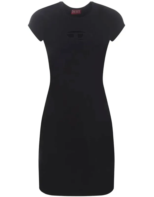 "d-angiel Dress With Crew Neck And Short Sleeves"