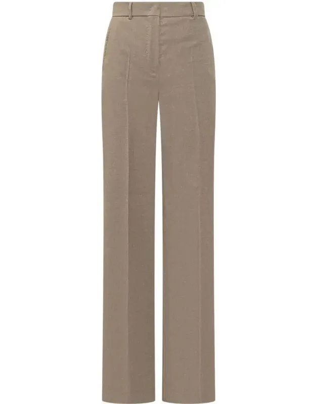 Straight Wool Pants