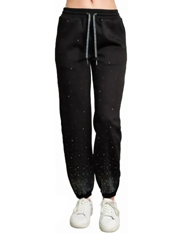 Rhinestone Jogger Sweatpants