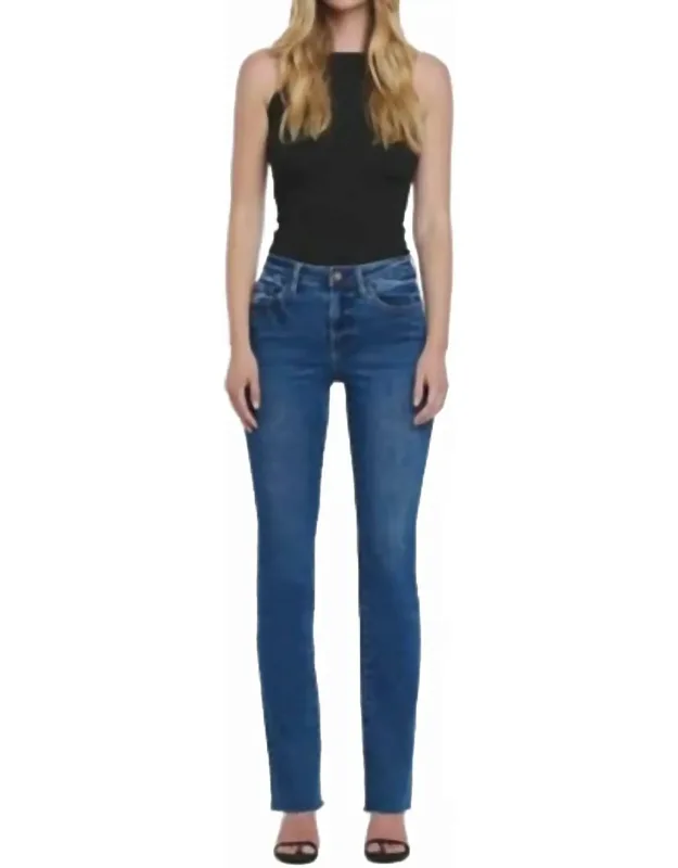 High Rise Slim Bootcut Jeans