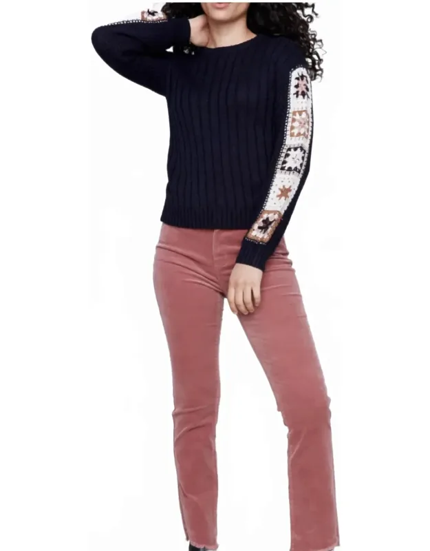 Crochet Sleeve Sweater