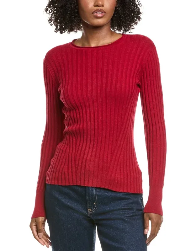 Rib Crewneck Cashmere-blend Sweater