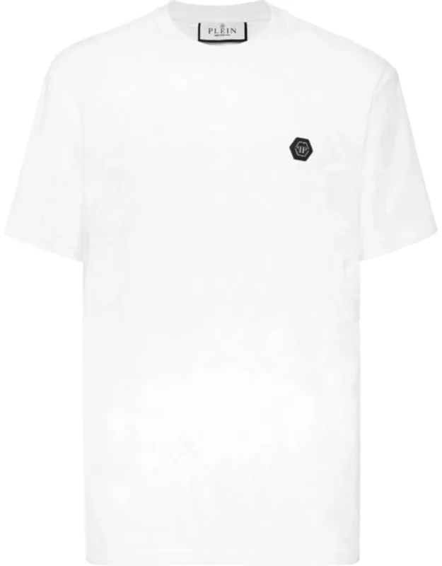 Round Neck Jacquard T-shirt