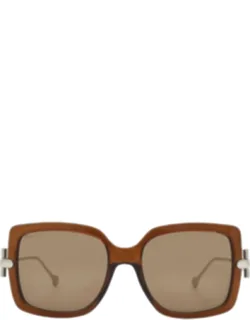 Brown Square Sunglasses Sf913s 210