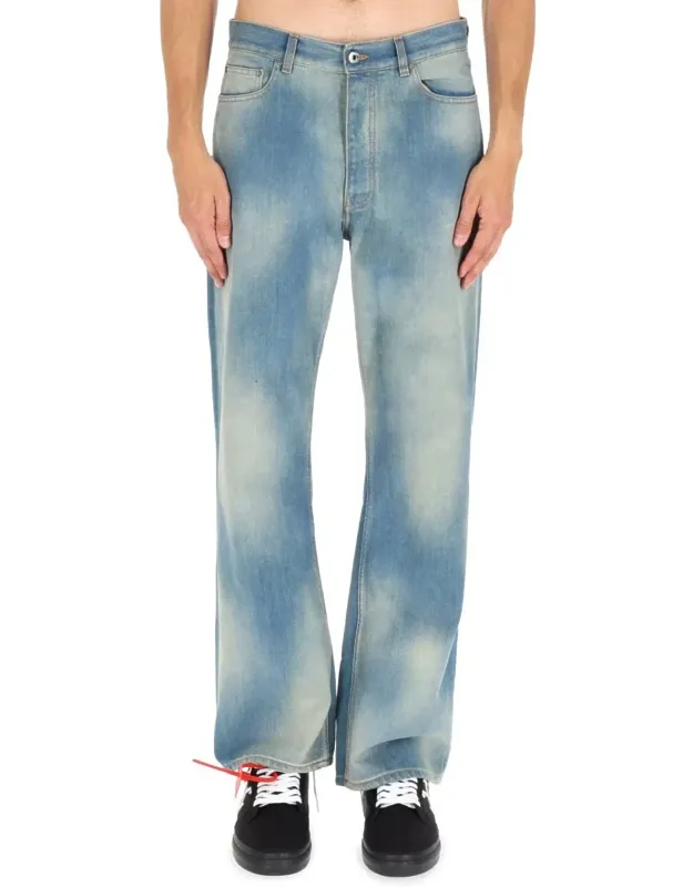 Diag Raw Patch Jeans