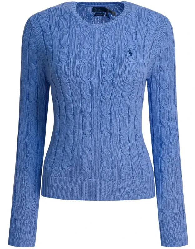 Crew-neck Cable-knit Sweater