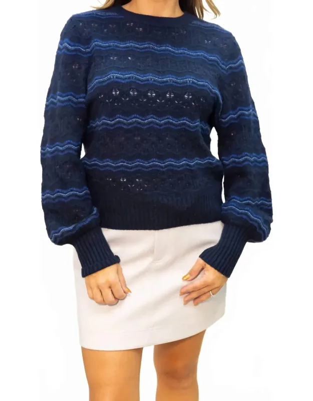 Cashmere Lace Stitch Sweater