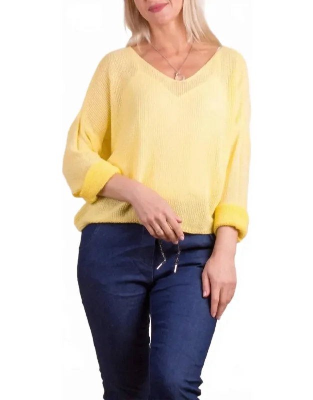 Caprice Scoop Neck Textured Sweater