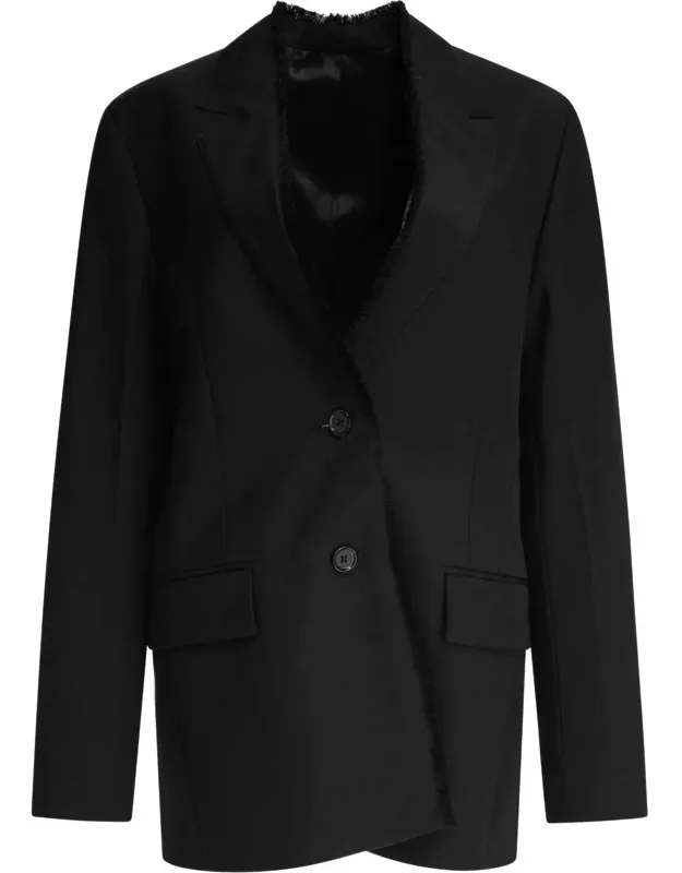 Raw Lapel Blazer