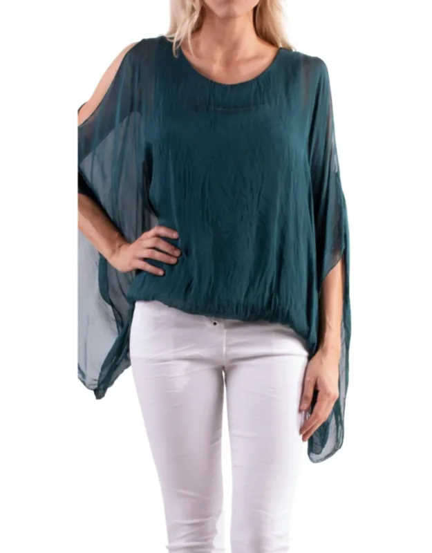 Seta Spalla Crew Neck Blouse