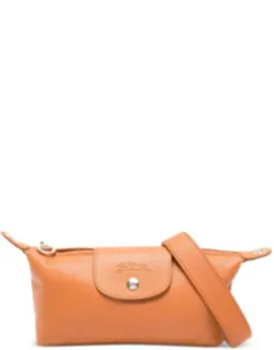 Longchamp Bag With Amber Embossed Logo And Gold-tone Hardware
