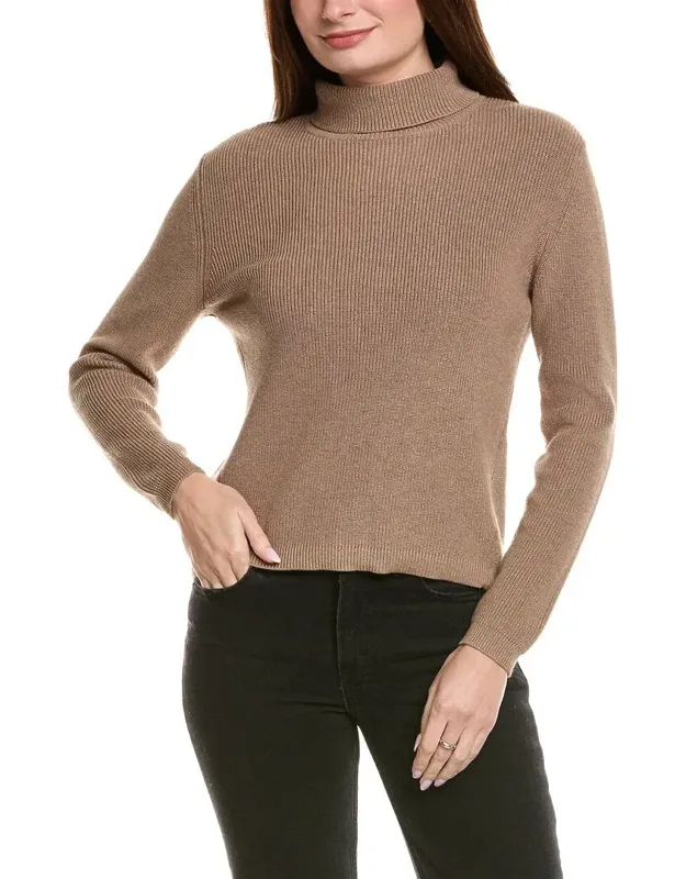 Shaker Turtleneck Cashmere-blend Sweater