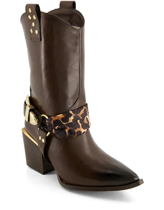 Pointed Toe Western Style Boots