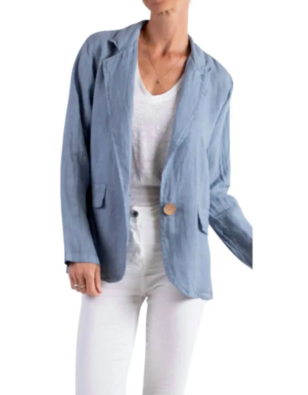 Linen Long Sleeve Blazer