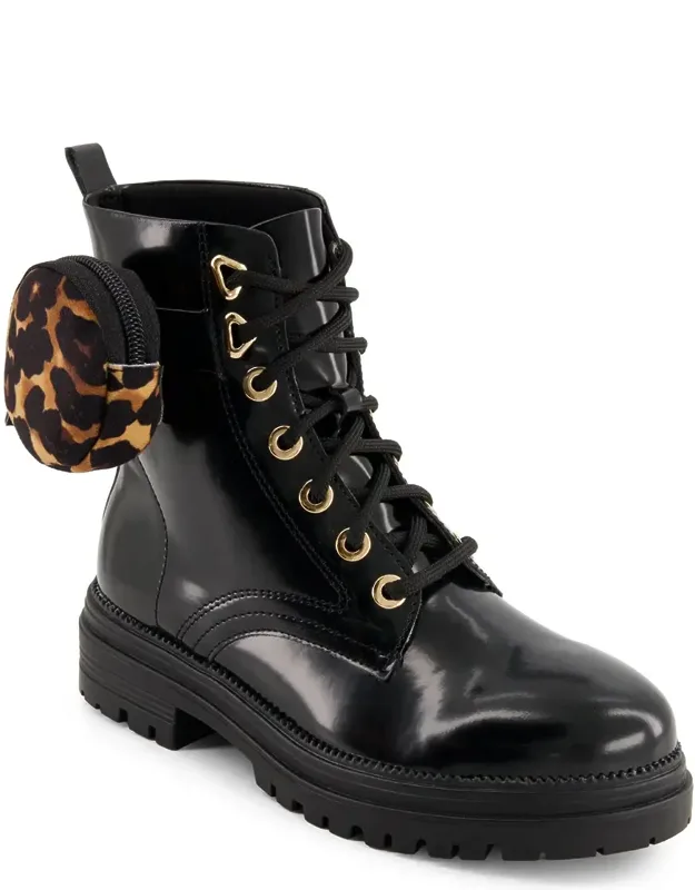 Patent Boots With Bag