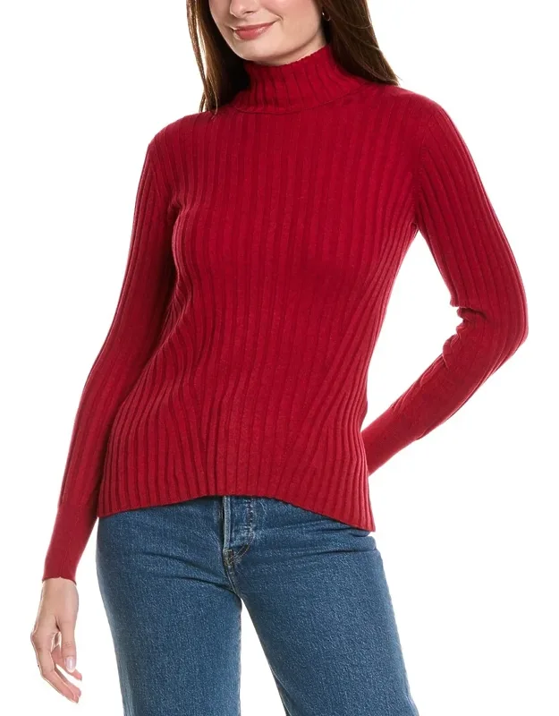 Rib Turtleneck Cashmere-blend Sweater