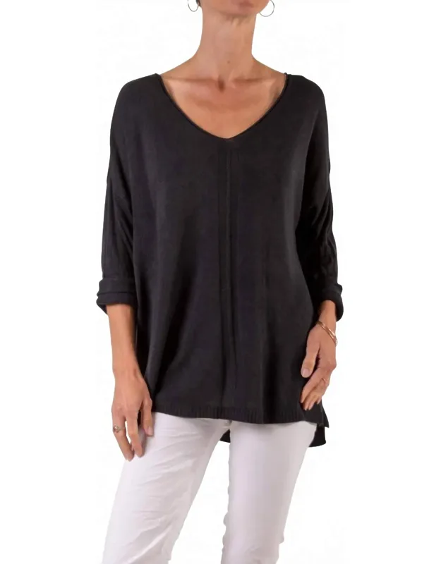 Knit V-neck Sweater